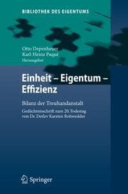 Cover von Einheit, Eigentum, Effizienz