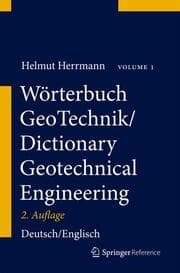Cover von Wörterbuch Geotechnik/Dictionary Geological Engineering