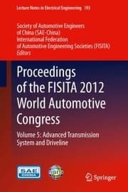 Cover von Proceedings of the FISITA 2012 World Automotive Congress
