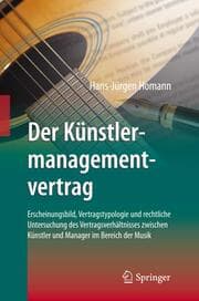 Cover von Der Künstlermanagementvertrag