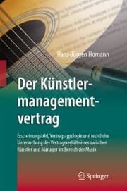 Cover von Der Künstlermanagementvertrag