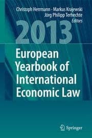 Cover von European Yearbook of International Economic Law 2013