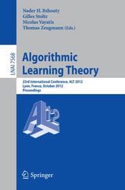 Cover von Algorithmic Learning Theory