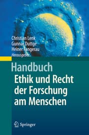 Cover von Handbuch Ethik und Recht der Forschung am Menschen
