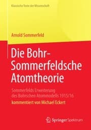 Cover von Die Bohr-Sommerfeldsche Atomtheorie
