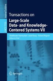 Cover von Transactions on Large-Scale Data- and Knowledge-Centered Systems VII