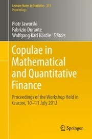 Cover von Copulae in Mathematical and Quantitative Finance