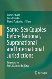 Cover von Same-Sex Couples before National, Supranational and International Jurisdictions