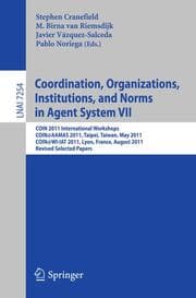 Cover von Coordination, Organizations, Instiutions, and Norms in Agent System VII