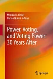 Cover von Power, Voting, and Voting Power: 30 Years After