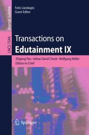 Cover von Transactions on Edutainment IX