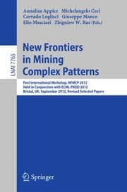 Cover von New Frontiers in Mining Complex Patterns