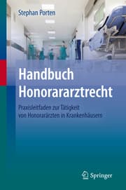 Cover von Handbuch Honorararztrecht