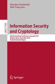 Cover von Information Security and Cryptology