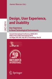 Cover von Design, User Experience, and Usability: User Experience in Novel Technological Environments
