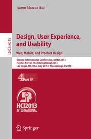 Cover von Design, User Experience, and Usability: Web, Mobile, and Product Design