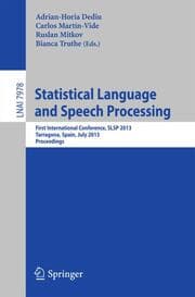 Cover von Statistical Language and Speech Processing
