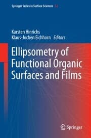 Cover von Ellipsometry of Functional Organic Surfaces and Films