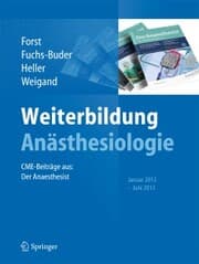 Cover von Weiterbildung Anästhesiologie