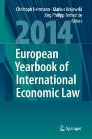 Cover von European Yearbook of International Economic Law 2014