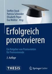 Cover von Erfolgreich promovieren