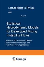 Cover von Statistical Hydrodynamic Models for Developed Mixing Instability Flows