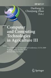 Cover von Computer and Computing Technologies in Agriculture III