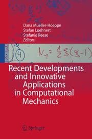Cover von Recent Developments and Innovative Applications in Computational Mechanics