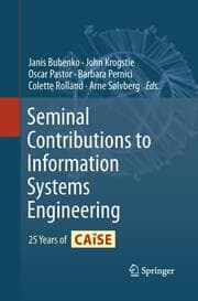 Cover von Seminal Contributions to Information Systems Engineering