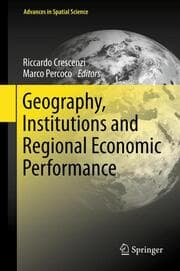 Cover von Geography, Institutions and Regional Economic Performance
