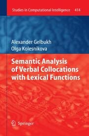 Cover von Semantic Analysis of Verbal Collocations with Lexical Functions