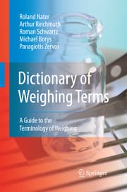 Cover von Dictionary of Weighing Terms