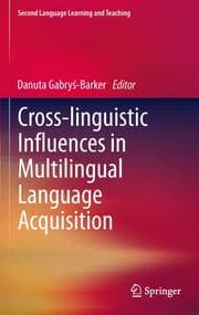Cover von Cross-linguistic Influences in Multilingual Language Acquisition