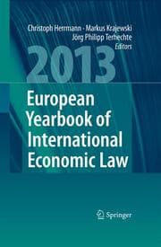 Cover von European Yearbook of International Economic Law 2013