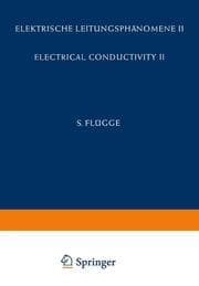 Cover von Electrical Conductivity II / Elektrische Leitungsphänomene II