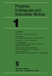 Cover von Progress in Molecular and Subcellular Biology