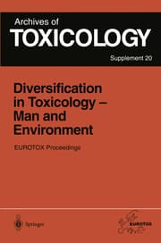 Cover von Diversification in Toxicology Man and Environment