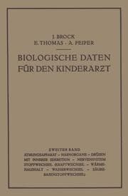 Cover von Biologische Daten für den Kinderarzt