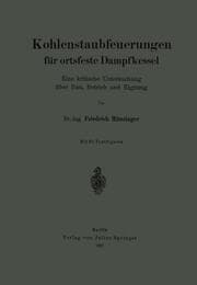 Cover von Kohlenstaubfeuerungen für ortsfeste Dampfkessel