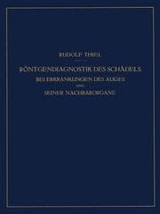 Cover von Röntgendiagnostik des Schädels bei Erkrankungen des Auges und seiner Nachbarorgane.Textheft und Atlas