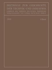 Cover von Beiträge zur Geschichte der Technik und Industrie