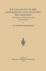Cover von Wandlungen in der Auffassung und Deutung des Traumes
