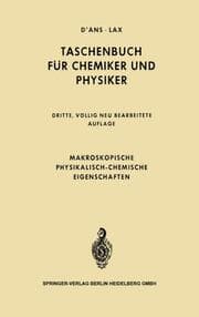 Cover von Makroskopische physikalisch-chemische Eigenschaften