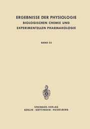 Cover von Ergebnisse der Physiologie, Biologischen Chemie und Experimentellen Pharmakologie