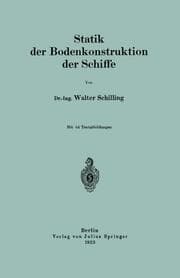 Cover von Statik der Bodenkonstruktion der Schiffe