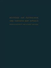 Cover von Beiträge zur Pathologie und Therapie der Syphilis