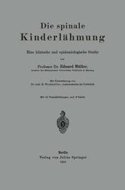 Cover von Die spinale Kinderlähmung