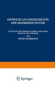 Cover von Entwicklungsgeschichte der Modernen Physik