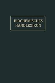 Cover von Biochemisches Handlexikon