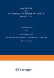 Cover von Commentar zur Pharmacopoea Germanica